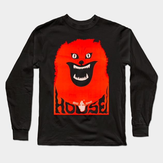 House 2010 Release One Sheet Long Sleeve T-Shirt by The Grand Guignol Horror Store